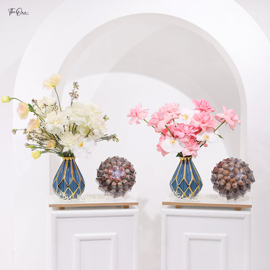 الزهور والشوكولاتة