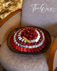 Luxury Red & Silver Wrapped Chocolate Tray – The One Flowers