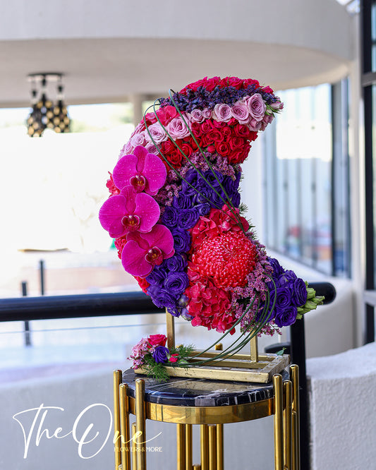 Ramadan moon flower arrangement Abu Dhabi