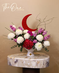 Premium Ramadan crescent flowers same day delivery