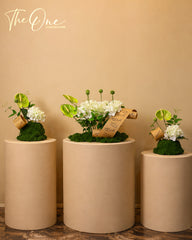 Luxury Eid Al Adha artificial flower arrangement by The One Flowers with decorative Eid message details