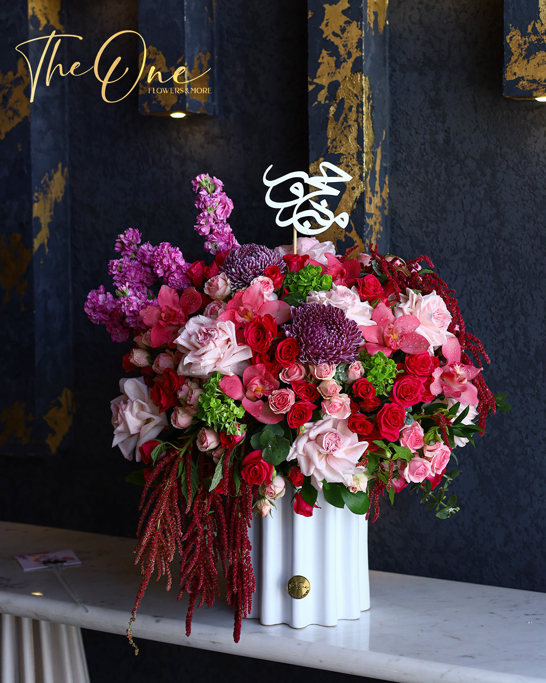 Luxury Hajj flower bouquet by The One Flowers featuring premium fresh flowers and elegant floral design