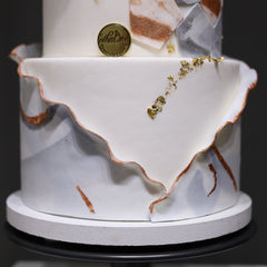 Buttercream Marble Wedding Cake