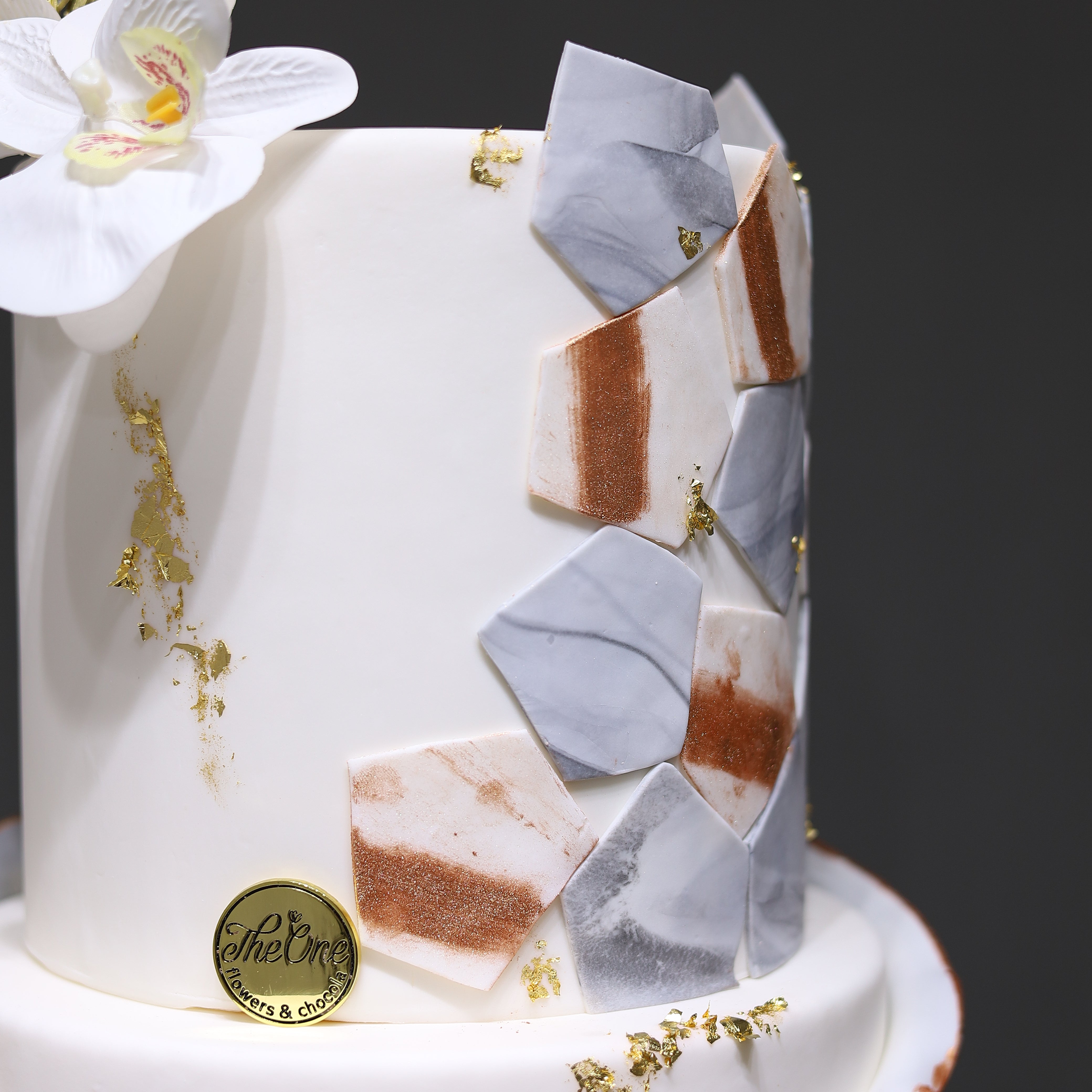 Buttercream Marble Wedding Cake