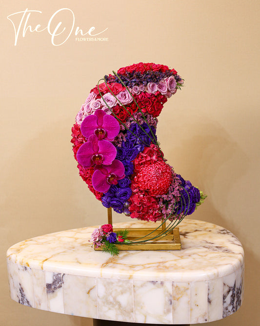 Luxury Ramadan Crescent Flowers with Same Day Delivery