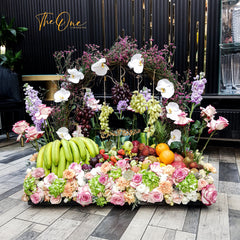 Grand Fruit and Flower Basket